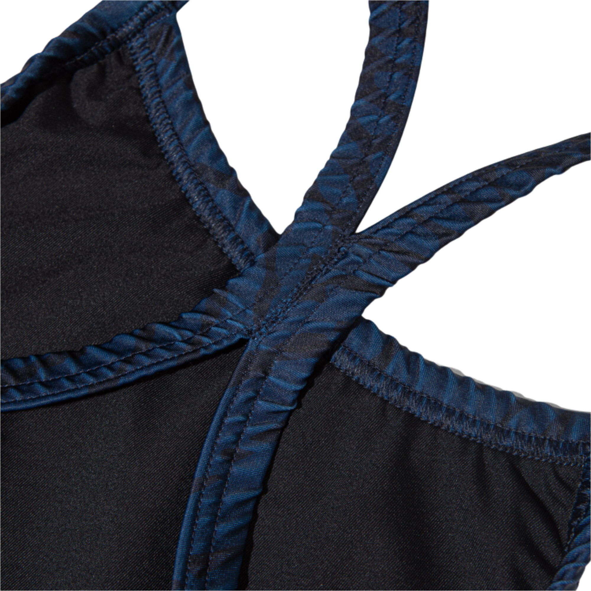 2025 Orca Womens Core One Piece Thin Strap Swimsuit MS53 - Deep Blue Print